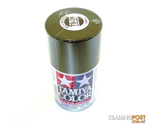 TS-28   TAMIYA ACRYLIC SPRAY PAINT  OLIVE DRAB - TAMIYA PAINTS &amp; Accessories