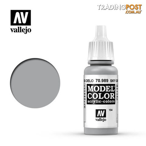 VALLEJO MODEL COLOR SKY GREY 17ML AV70989 - VALLEJO