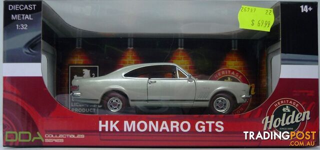 DDA Collectibles 1:32 Scale Silver Mink HK GTS 327 Monaro - Does not apply
