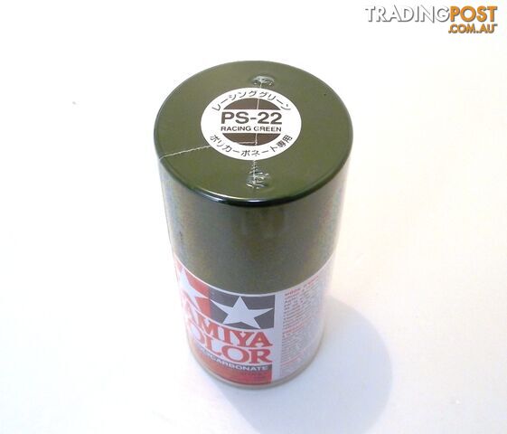 PS-22 TAMIYA POLYCARBONATE SPRAY PAINT RACING GREEN - TAMIYA PAINTS &...
