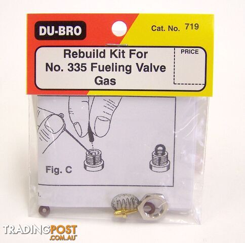 DUBRO 719 REBUILD KIT #335 FUEL VALVE GAS (1 PC PER PACK) DB719 - DUBRO