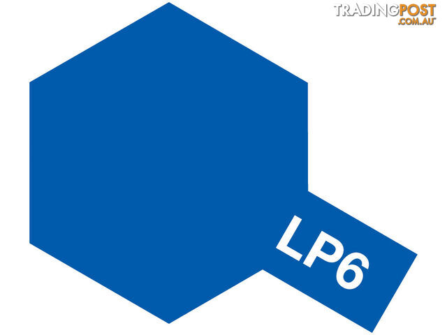 LP-6 TAMIYA LACQUER PAINT PURE BLUE 10ml - TAMIYA PAINTS & Accessories