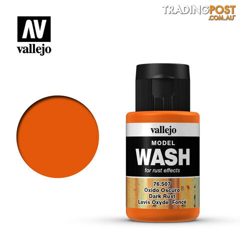 VALLEJO MODEL WASH DARK RUST 76507 35ml - VALLEJO