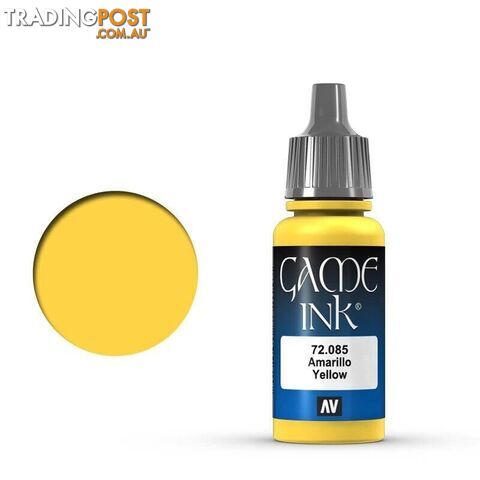 VALLEJO GAME 72085 Color Ink Yellow 17ml Acrylic Paint