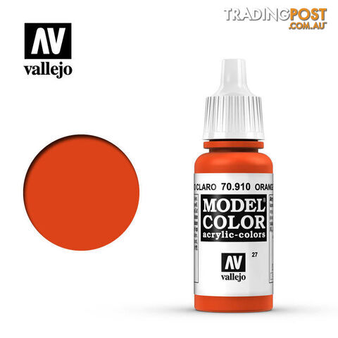 VALLEJO MODEL COLOR ORANGE RED 17ML AV70910 - VALLEJO
