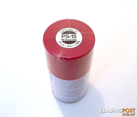 PS-15 TAMIYA POLYCARBONATE SPRAY PAINT METALLIC RED - TAMIYA PAINTS &...