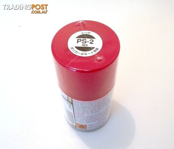 PS-2 TAMIYA POLYCARBONATE SPRAY PAINT RED - TAMIYA PAINTS &amp; Accessories