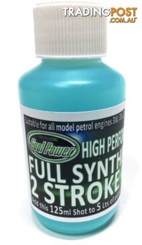 COOL PWR ONE SHOT 125ML SYNTHETIC OIL 4LT MIX 1:32 GAS FUEL - COOL POWER,MORGAN...
