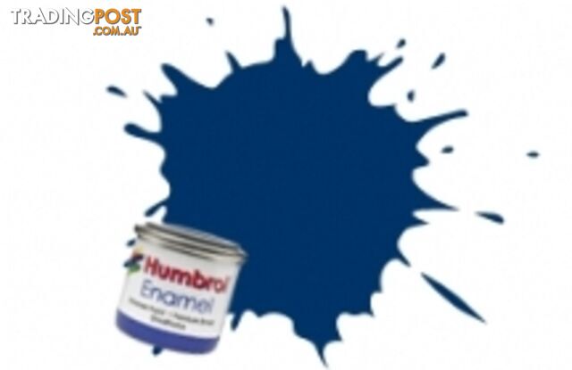 15   HUMBROL ENAMEL PAINT MIDNIGHT BLUE GLOSS - HUMBROL