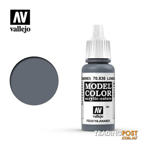 VALLEJO MODEL COLOR LONDON GREY 17ML AV70836 - VALLEJO