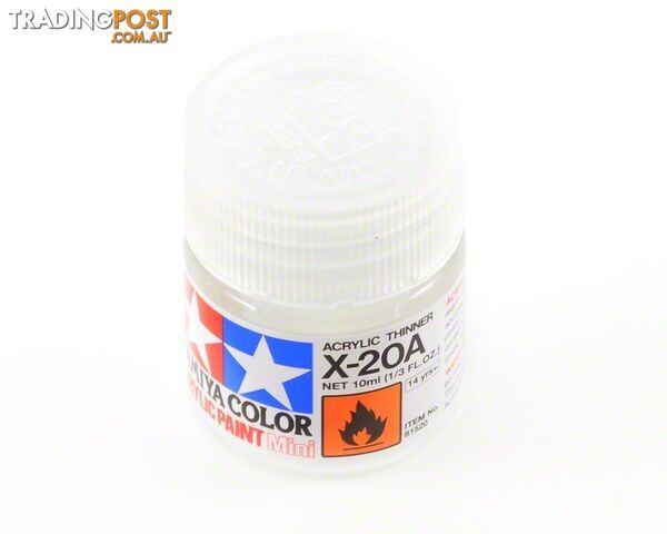 TAMIYA THINNER X20A SMALL 10ML - TAMIYA PAINTS & Accessories
