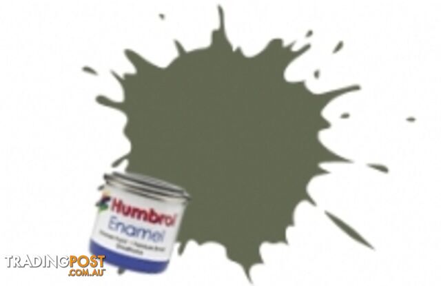 86   HUMBROL ENAMEL PAINT LIGHT OLIVE MATT - HUMBROL