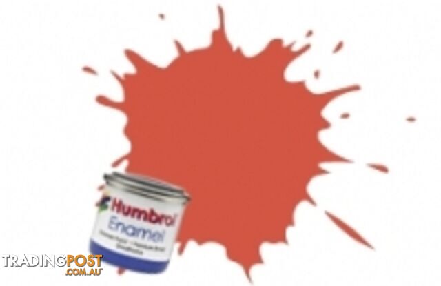 132   HUMBROL ENAMEL PAINT RED SATIN - HUMBROL