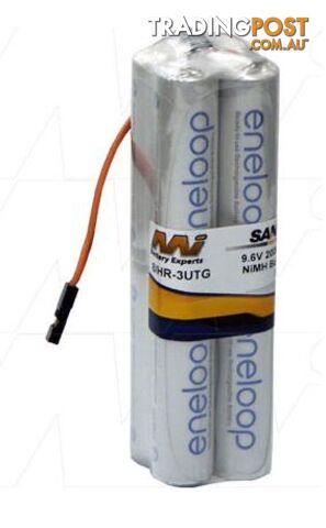 ENELOOP BATTERY JR RX PLUG 8xAA 9.6V 2000MAH SQUARE TX