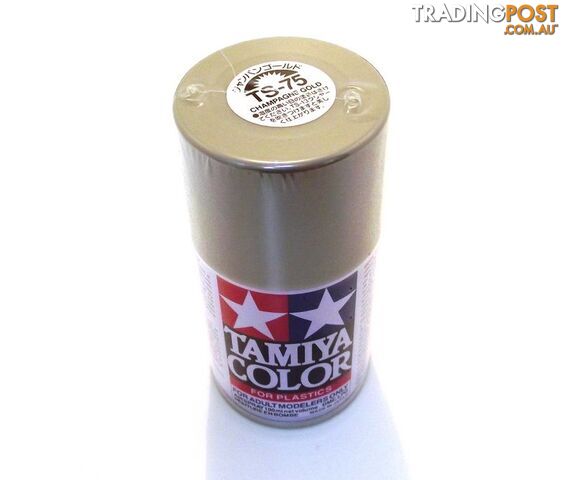 TS-75 TAMIYA ACRYLIC SPRAY PAINT CHAMPAGNE GOLD - TAMIYA PAINTS & Accessories