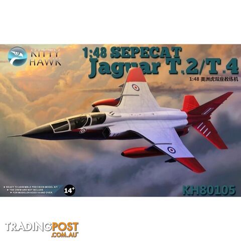 KITTY HAWK 1/48 JAGUAR T.2/T.4 80105 PLASTIC MODEL KIT - KITTY HAWK