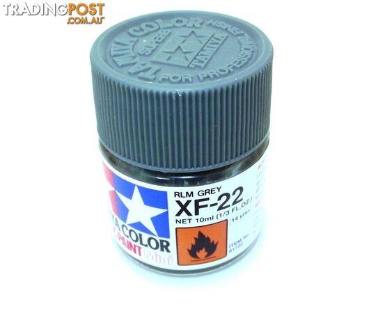 XF-22 TAMIYA ACRYLIC PAINT FLAT RLM GREY - TAMIYA PAINTS & Accessories
