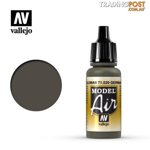 VALLEJO MODEL AIR ACRYLIC PAINT GERMAN GREEN 71020 - VALLEJO