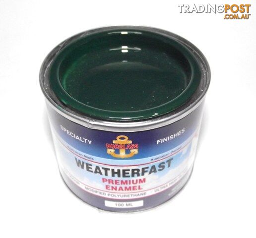 NORGLASS ULTRA HIGH GLOSS ENAMEL WEATHERFAST VINTAGE GREEN PREMIUM MARINE 100ML...