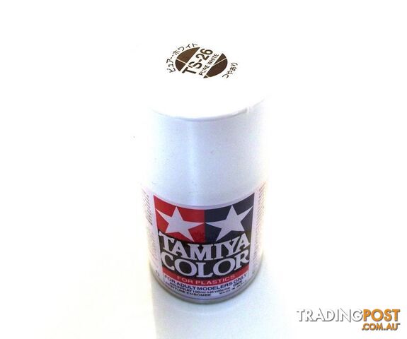 TS-26 TAMIYA ACRYLIC SPRAY PAINT PURE WHITE - TAMIYA PAINTS & Accessories
