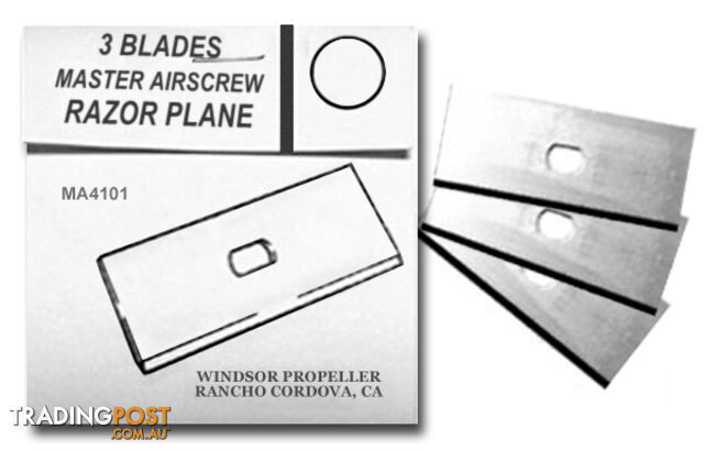 MASTER AIRSCREW RAZOR PLANER BLADES 3PCS MA4101 - MASTER AIRSCREW