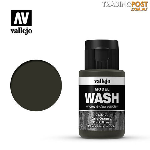 VALLEJO MODEL WASH DARK GREY 76517 35ml - VALLEJO