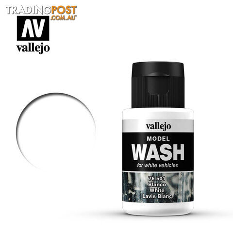 VALLEJO MODEL WASH WHITE 35ML 76501 35ml - VALLEJO