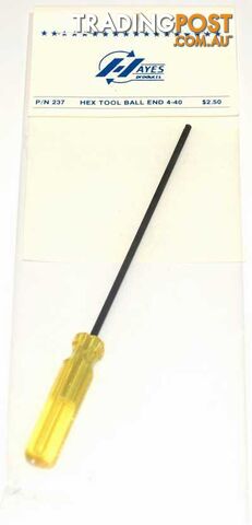 HAYES HEX TOOL BALL END 4-40