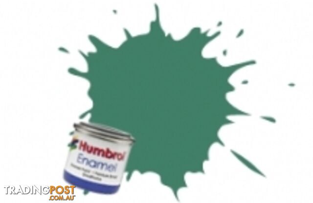 101   HUMBROL ENAMEL PAINT MEDIUM GREEN MATT - HUMBROL