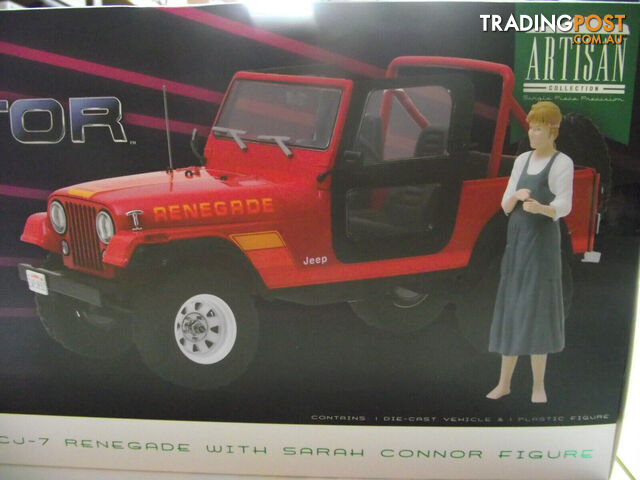 Greenlight 1:18 The Terminator 83 Jeep CJ-7 Renegade w/ Sarah Connor Figure - Does not apply