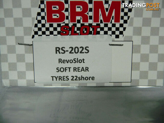 BRM SLOT RS-202S RevoSlot Soft Rear Tyres 22shore - REVOSLOT - Does not apply