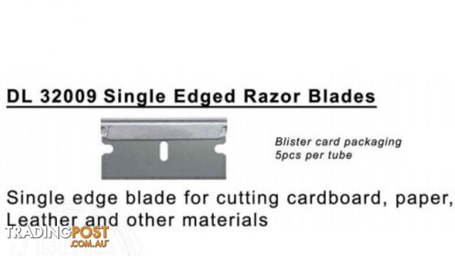 DELTA #9 SINGLE RAZOR BLADES 5PK 32009 - DELTA