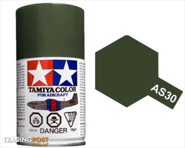 AS-30 TAMIYA ACRYLIC SPRAY PAINT 100ml (Aircraft) DARK GREEN 2 RAF - TAMIYA...