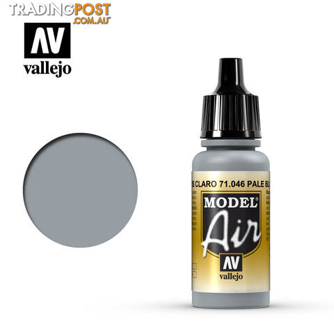 VALLEJO MODEL AIR ACRYLIC PAINT PALE GREY BLUE 71046 - VALLEJO