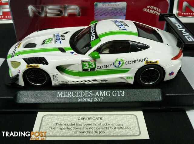 NSR 1:32 0114SW Mercedes - AMG Sebring 2017 No.33 slot car also suits  scalextr/carrera - NSR - Does not apply