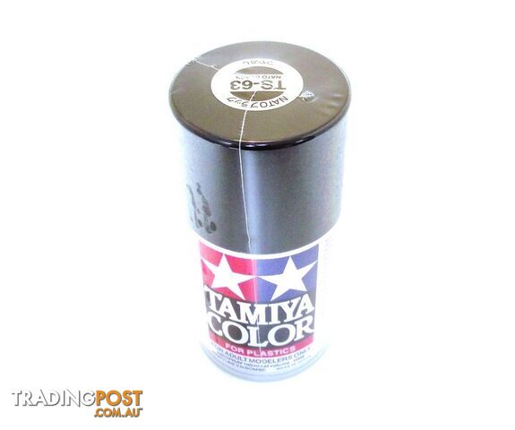 TS-63 TAMIYA ACRYLIC SPRAY PAINT NATO BLACK - TAMIYA PAINTS & Accessories