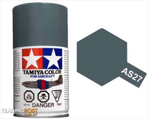 AS-27 TAMIYA   ACRYLIC SPRAY PAINT 100ml (Aircraft) GUNSHIP GRAY 2 - TAMIYA PAINTS &amp; Accessories