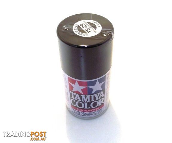 TS-29 TAMIYA ACRYLIC SPRAY PAINT SEMI GLOSS BLACK - TAMIYA PAINTS & Accessories