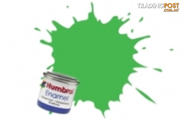 208   HUMBROL ENAMEL PAINT SIGNAL GREEN GLOSS - HUMBROL