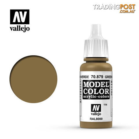 VALLEJO MODEL COLOR GREEN BROWN 17ML AV70879 - VALLEJO