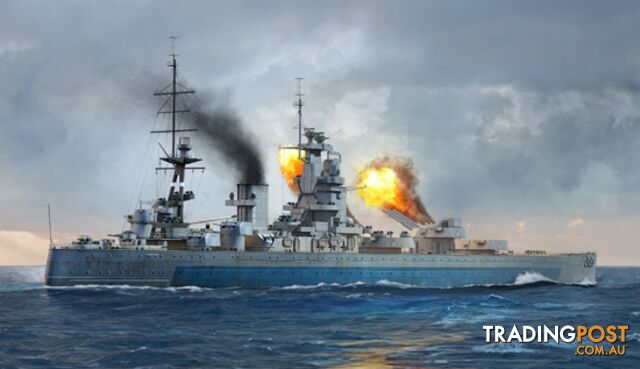TRUMPETER 1/700 HMS NELSON 06717 PLASTIC MODEL KIT - TRUMPETER
