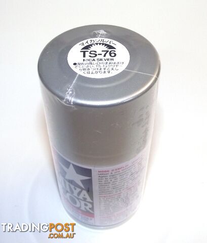 TS-76   TAMIYA ACRYLIC SPRAY PAINT  MICA SILVER - TAMIYA PAINTS &amp; Accessories