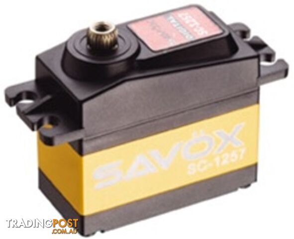 SAVOX SC1257TG SUPER SPEED TITANIUM GEAR SERVO 9.99KG 0.07SEC - SAVOX