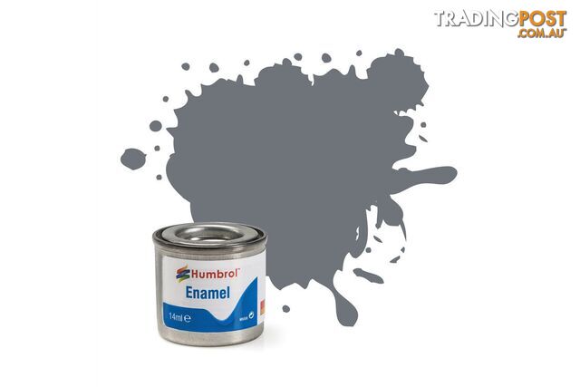 164   HUMBROL ENAMEL PAINT SEA GREY SATIN - HUMBROL