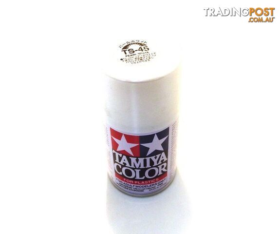 TS-45 TAMIYA ACRYLIC SPRAY PAINT PEARL WHITE - TAMIYA PAINTS & Accessories