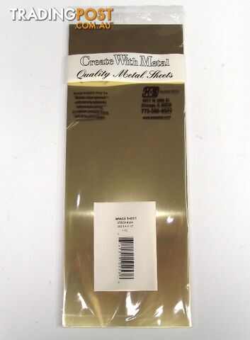 K&S METAL #253 BRASS SHEET .032 4X10' 1PC - K & S METALS