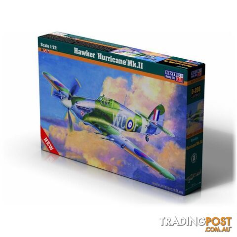 MISTERCRAFT 1/72 HAWKER HURRIC HMMSCD208 PLASTIC MODEL KIT - MISTERCRAFT