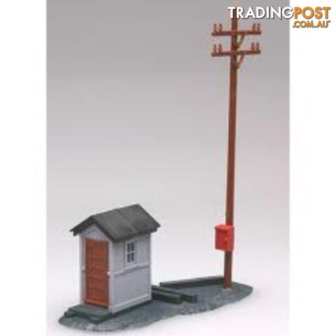 ATLAS HO TELEPHONE SHANTY & POLE KIT AIATL0705 TRAIN ACCESSORIES - ATLAS