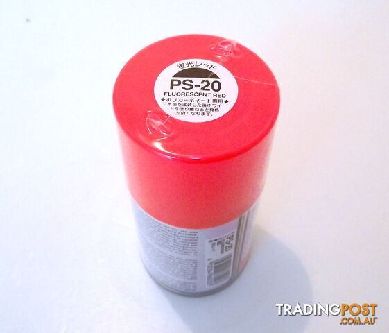 PS-20 TAMIYA POLYCARBONATE SPRAY PAINT FLOURO RED - TAMIYA PAINTS & Accessories