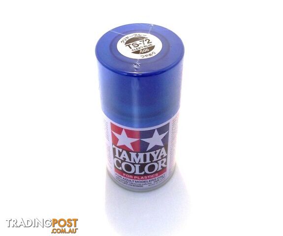 TS-72 TAMIYA ACRYLIC SPRAY PAINT CLEAR BLUE - TAMIYA PAINTS & Accessories